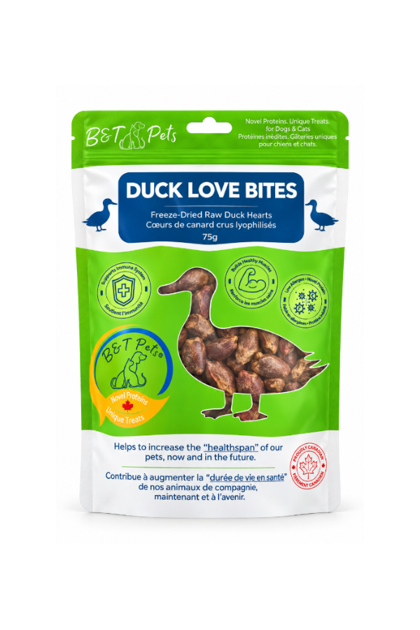 B&T Freeze Dried Duck Hearts