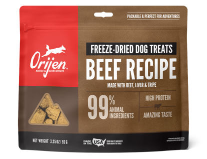 ORIJEN Dog Treats Freeze-Dried Ranch-Raised Beef 92g