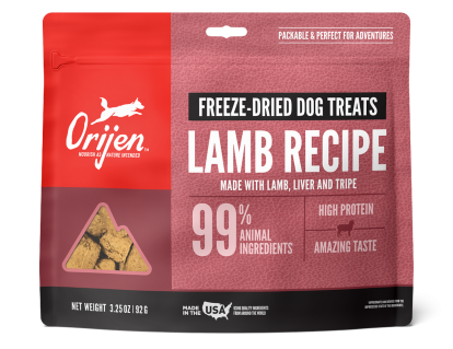 ORIJEN Dog Treats Freeze-Dried Grass-Fed  Lamb 92g