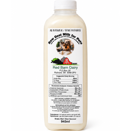 Red Barn Dairy Raw Goat Milk 1L