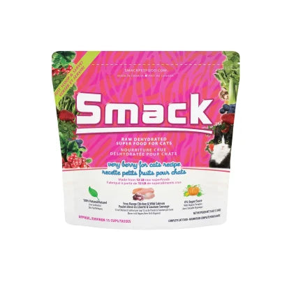 Smack CAT Very Berry Chicken & Salmon Dehydrated Raw